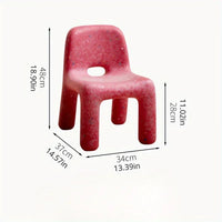 Nordic Style Plastic Chair with Backrest, Stylish Chair for Bedroom Living Room Dormitory & Entertainment Room - Buy online at  Vibe In Cart.