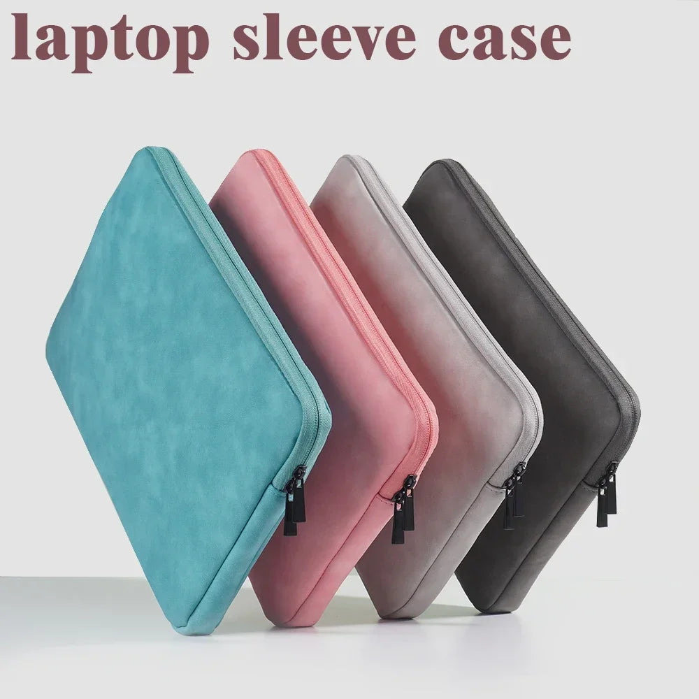 PU Laptop Sleeve with Zipper for 12 to 15.6 Inch Laptops