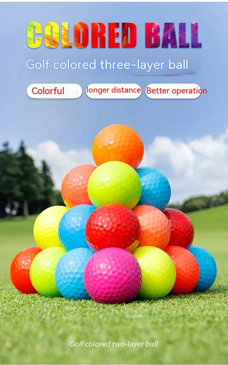 5Pcs/Pack PGM Golf Color Ball New Golf Color Ball Two/Three Layer Practice Ball Multi Color Solid Ball  Q006 - Buy online at  Vibe In Cart.