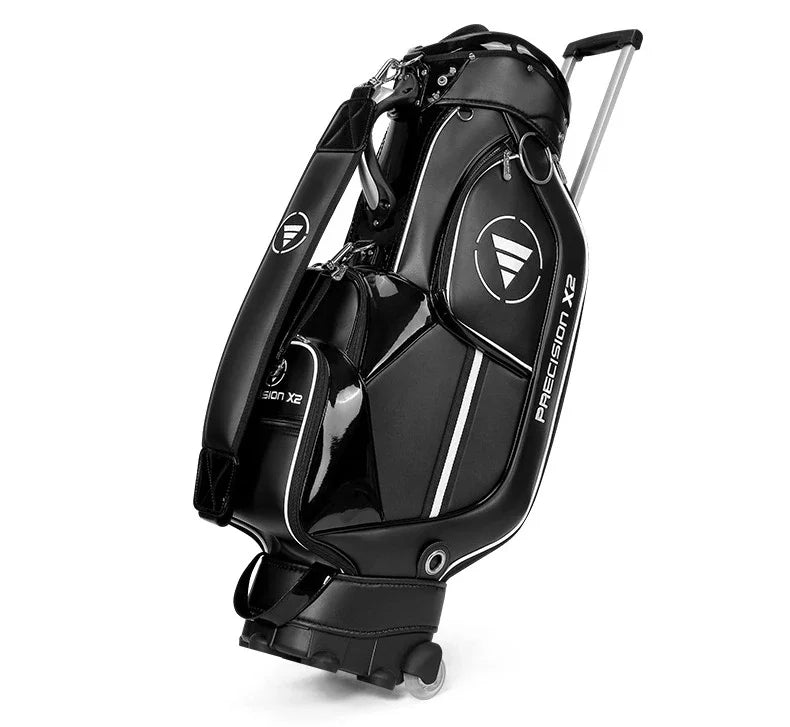 Waterproof PU Golf Ball Bag with Wheel and High Capacity