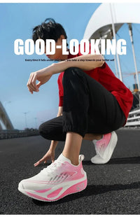 Unisex Running Shoes with Air Mesh Upper and Rubber Outsole