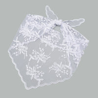 Adult Women's Triangular Lace Polyester Hair Scarf Accessory