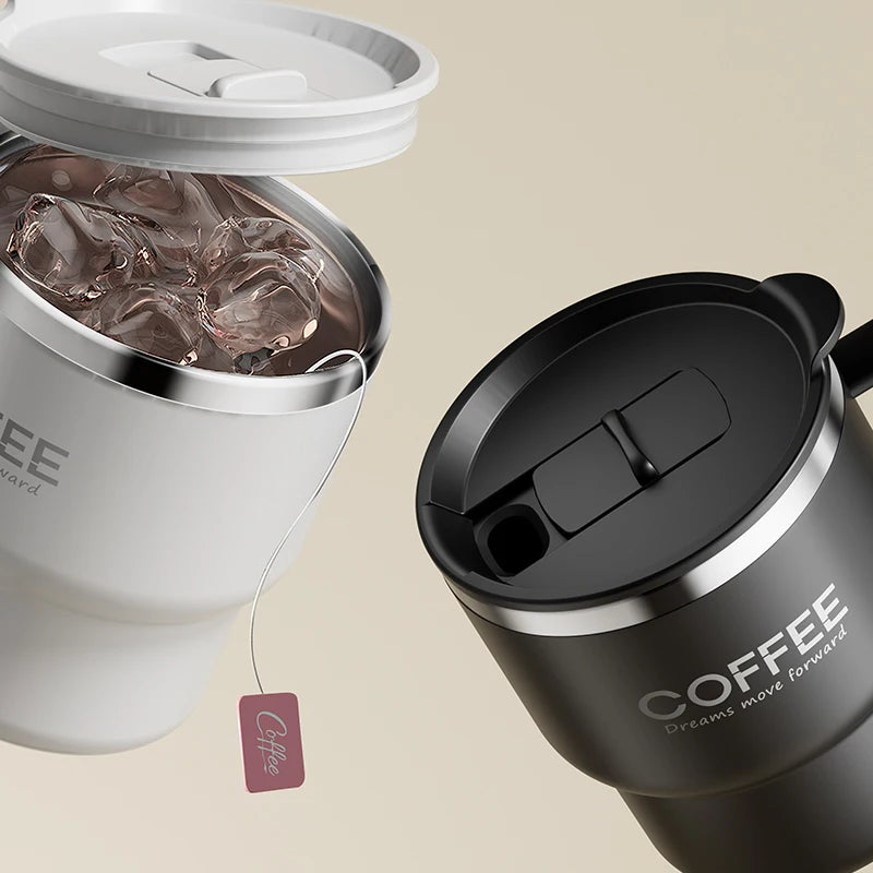 400ML Double Layer Coffee Mug 304 Stainless Steel Sealed Drinking Cup For Cold And Hot Water Insulated Milk Coffee Cup Drinkware - Buy online at  Vibe In Cart.