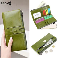 RFID Blocking Polyurethane Passport Holder with Zipper
