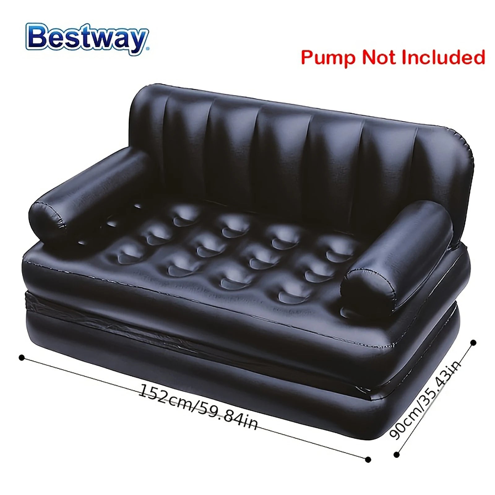 Bestway 75054 Inflatable Sofa, Outdoor Blow Up Sofa Bed Inflatable Sofa, Adult Inflatable Chair, Double Bed Size - Buy online at  Vibe In Cart.