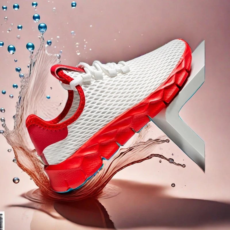 YRZL Men's White Sneakers Breathable Casual Shoes Outdoor Non-Slip Mesh Loafers Walking Lightweight Slip on Male Tennis Shoes - Buy online at  Vibe In Cart.