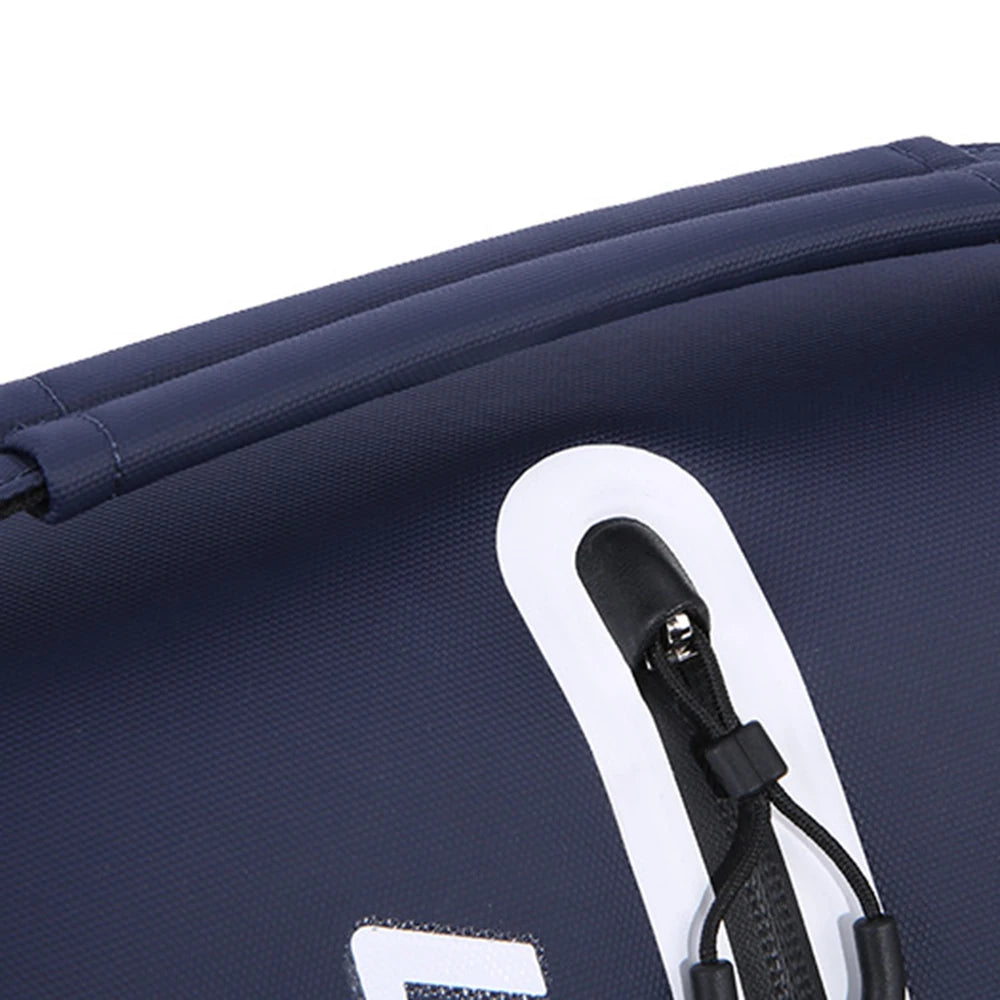 Zippered Waterproof Nylon Golf Shoe Bag Large Capacity 32x22x11cm