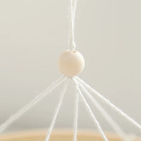 Wooden Crib Mobile Baby Bed Bell Rattle Toy Soft Felt Cartoon Bear Mobile bracket Newborn Music Box Bed Bell Hanging Bracket Toy