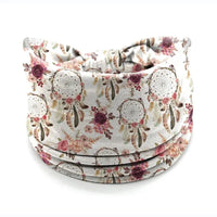 Unisex Fashion Cotton Print Wide Elastic Turban Hairband for Sports