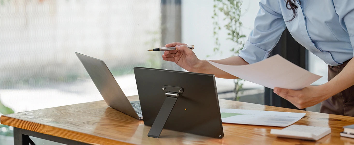 Adjustable Monitor Stand with VESA 75x75mm for 13-24 Inch Monitors