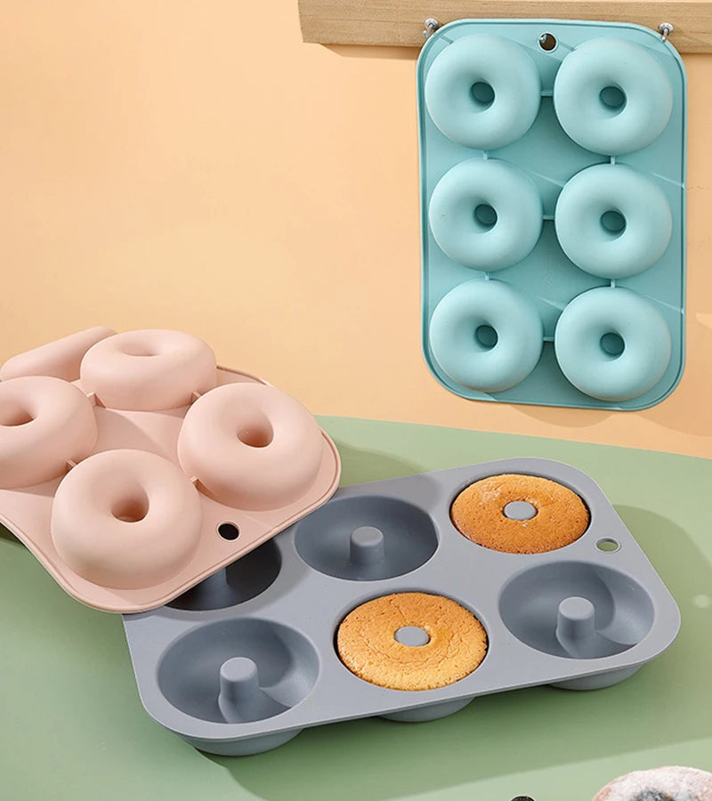 6Holes Baking Mold Food Grade Silicone Non-stick Donut Molds Chocolate Cupcake Pan DIY Muffin Kitchen Tool for Oven Bakeware - Buy online at  Vibe In Cart.
