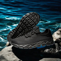 YRZL Men's White Sneakers Breathable Casual Shoes Outdoor Non-Slip Mesh Loafers Walking Lightweight Slip on Male Tennis Shoes - Buy online at  Vibe In Cart.