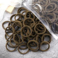 Women's Elastic Hair Bands, 4cm, Polyester, Set of 50