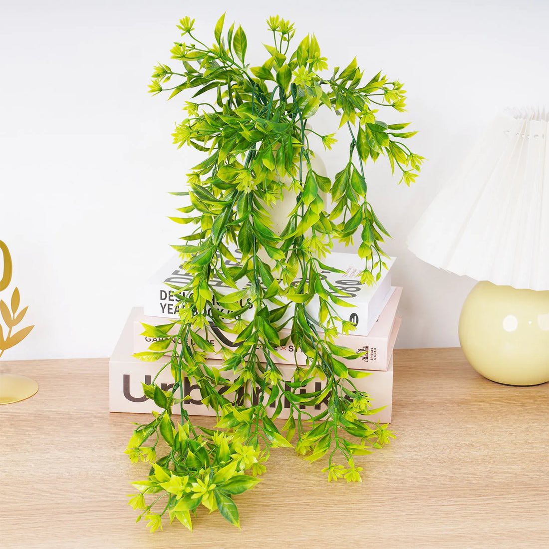 Artificial Plant Rattan Wall Hanging Vines Leaves Branches Plastic Fake Silk Leaf Green Plant Ivy Home Outdoor Garden Decor - Buy online at  Vibe In Cart.