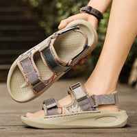 Men's outdoor casual sandals summer new soft-sole non-slip comfort sandals fashion youth Joker light breathable sports slippers - Buy online at  Vibe In Cart.