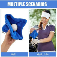 Square Microfiber Golf Ball Cleaning Towel with Carabiner Hook Water Absorption Cleaner Club for Head Wipe Cloth Clean 2025 - Buy online at  Vibe In Cart.