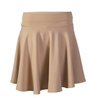 Women's Black Knee-Length Flared Pleated Loose Skirt