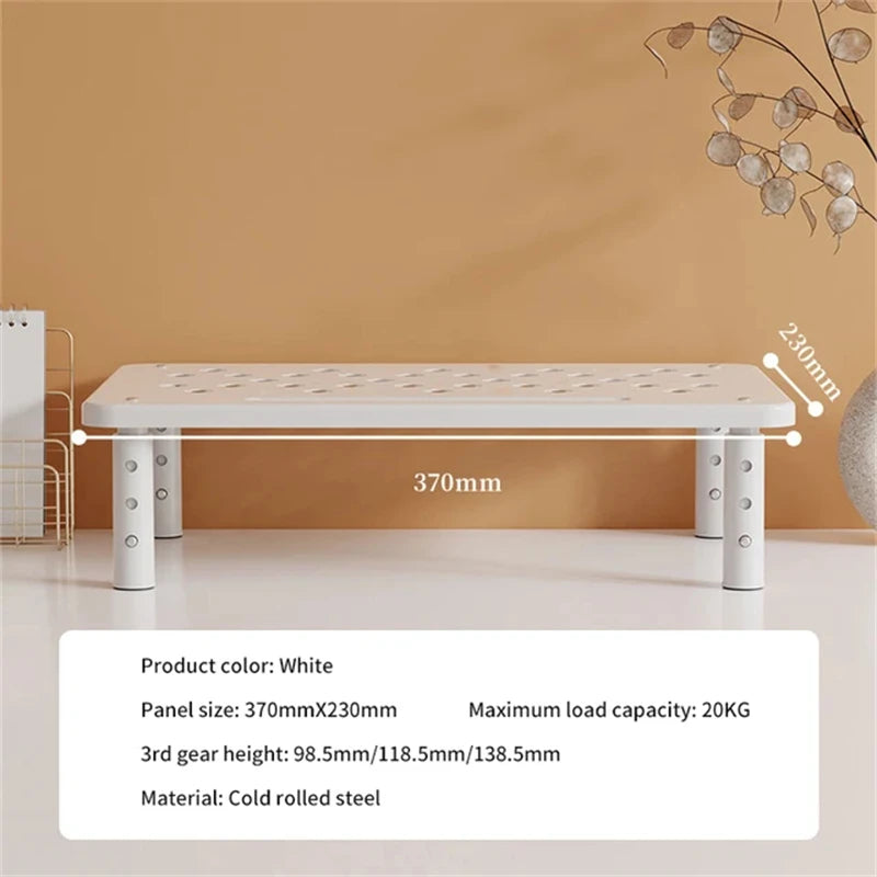 Adjustable Height Desk Monitor Stand for Laptops up to 20 Inches