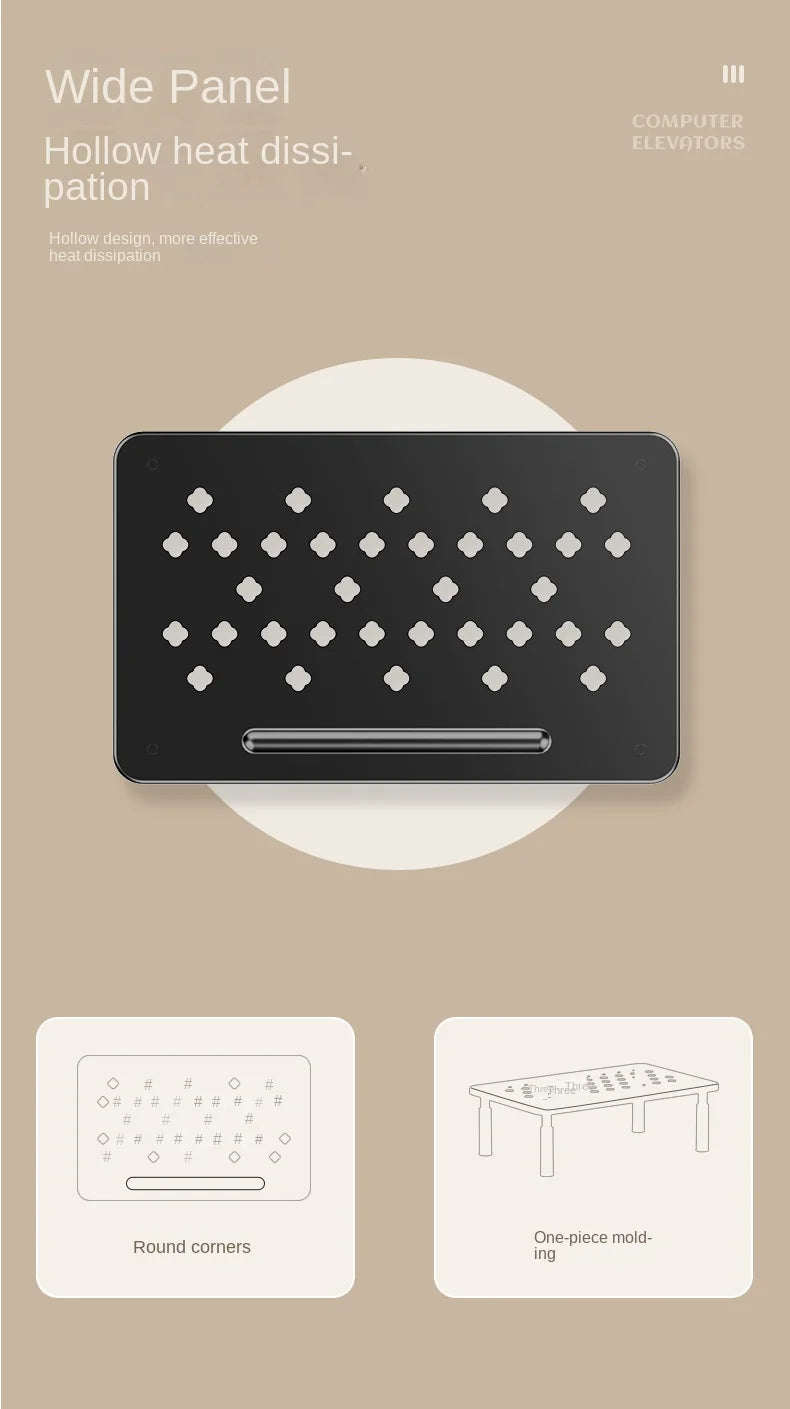 Adjustable Height Desk Monitor Stand for Laptops up to 20 Inches