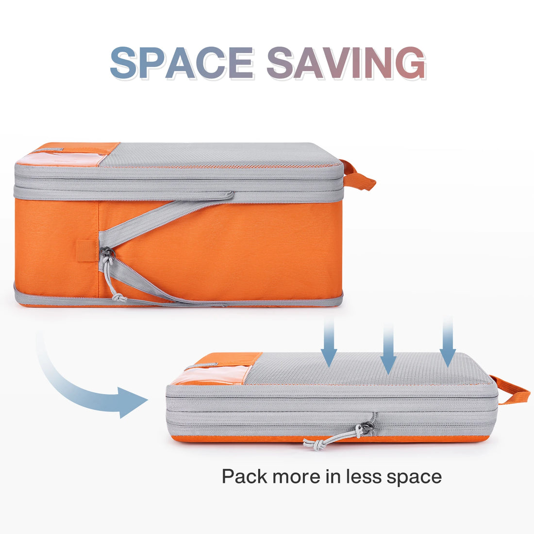 Polyester Packing Cubes Set of 6 for Travel Compression Storage