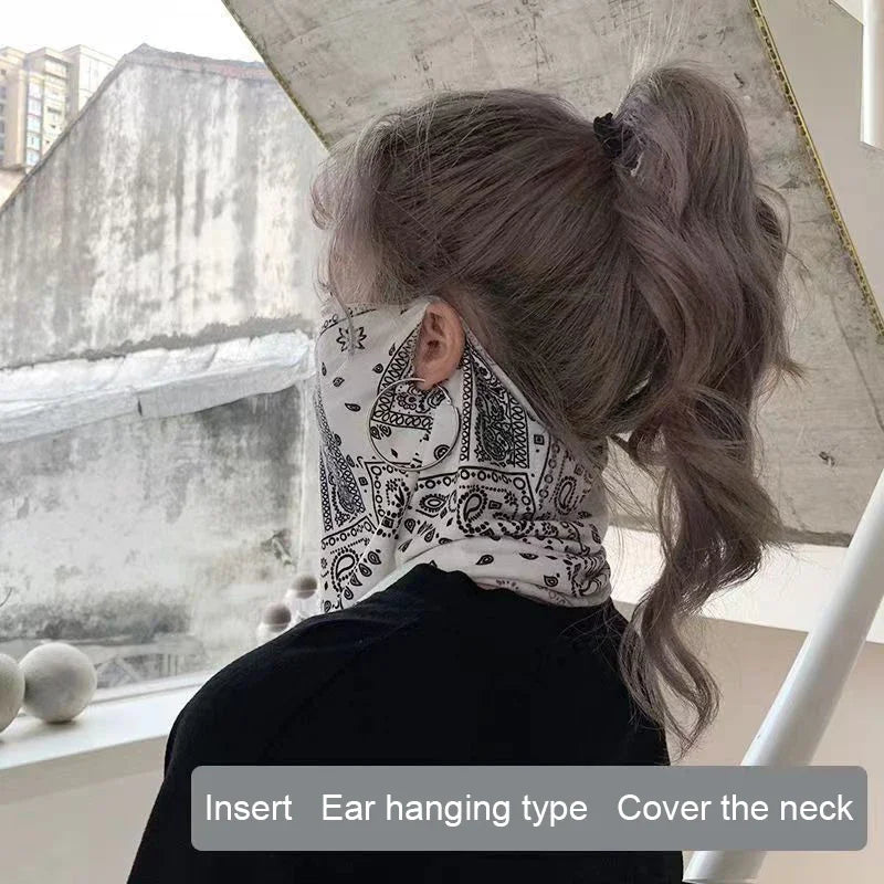 Women's Silk UV Protection Scarf for Summer Outdoor Use