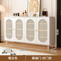 Modern Wooden Vertical Shoe Cabinet with Adjustable Shelves