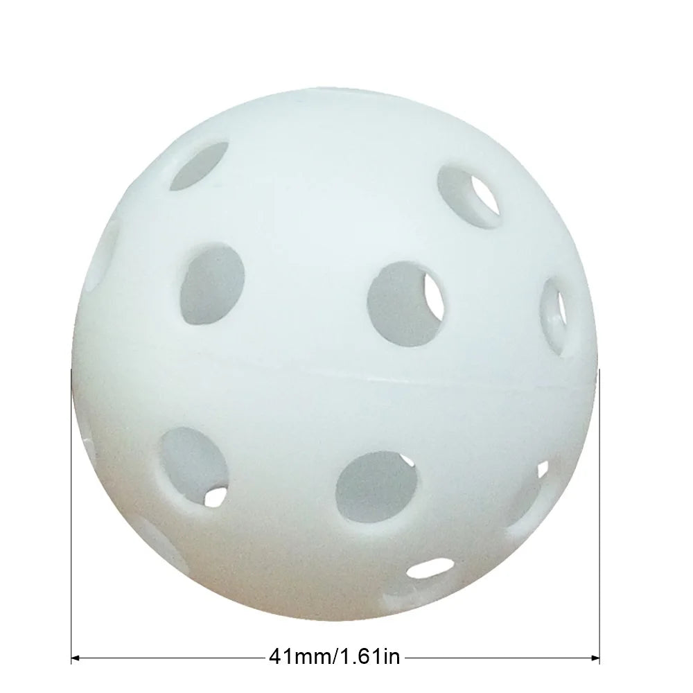 10Pcs 41mm Golf Training Balls Plastic Airflow Hollow with Hole Golf Balls Outdoor Golf Practice Balls Golf Accessories - Buy online at  Vibe In Cart.