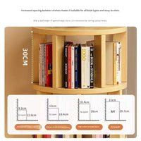 360° Rotatable Bookshelf Multifunctional Living Room Round Storage Rack Movable Children's Bookshelf - Buy online at  Vibe In Cart.