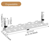 Telescopic Under Desk Metal Cable Management Tray for Home Office