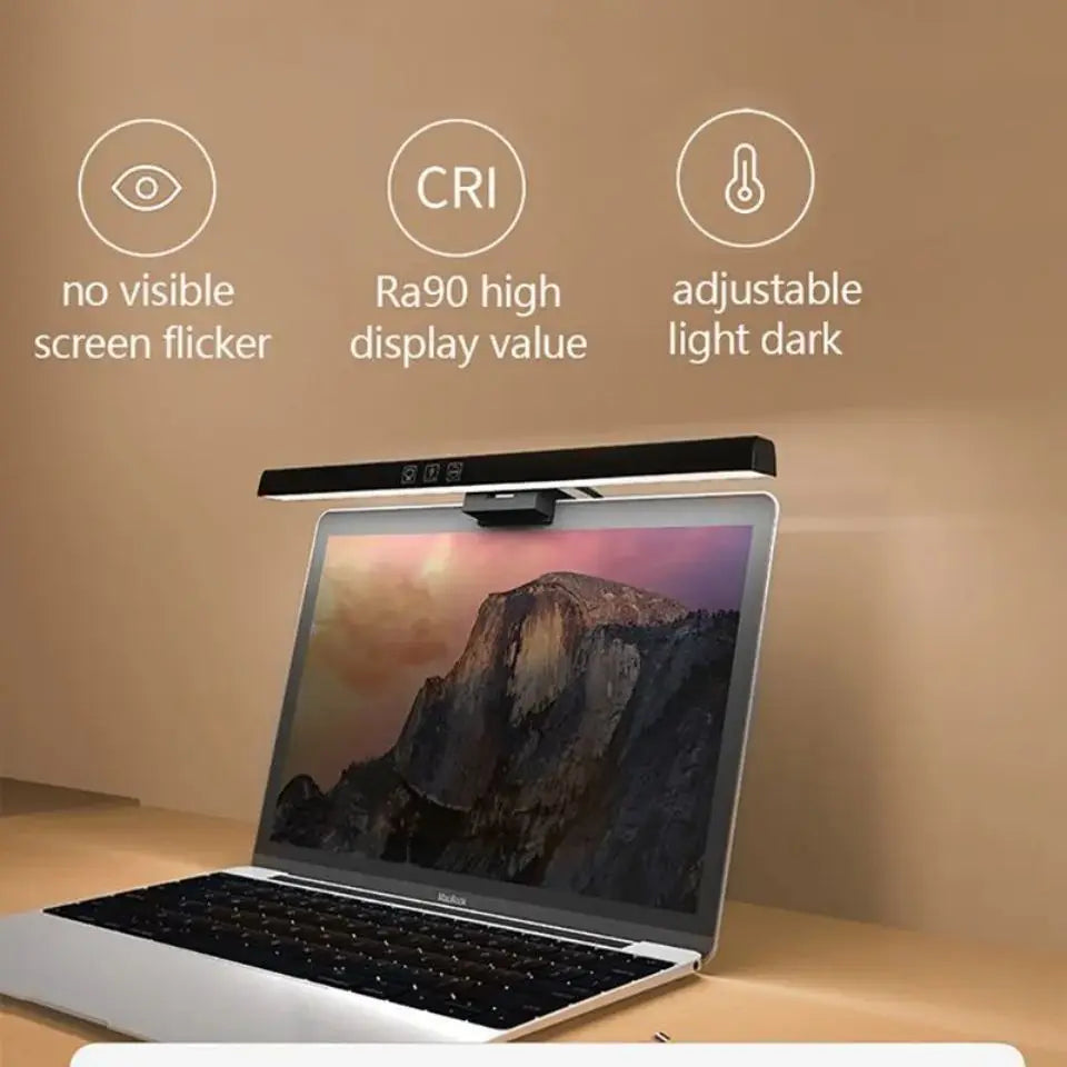 LED Desk Lamp for Monitor with RGB Backlight and Touch Controls