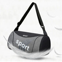 Unisex Nylon Bucket Gym Bag with Shoulder Strap for Travel