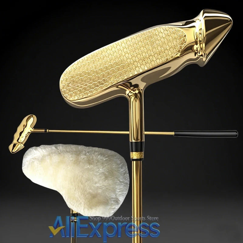 Golf Clubs Golden Right Handed Golf Putter Steel Shaft and Golf Headcover Length 33 34 or 35 Inch Golf equipment - Buy online at  Vibe In Cart.
