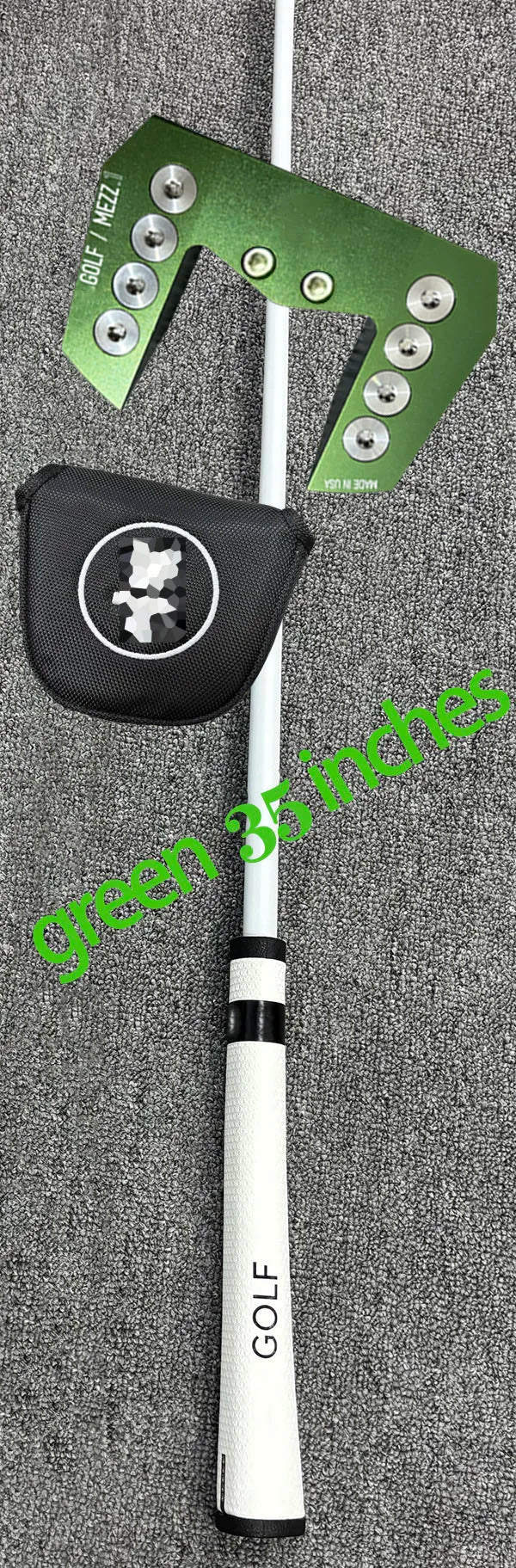 Right-Handed Golf Putter with Steel Shaft, Black, 33-35 Inches