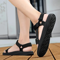 Black Men's Outdoor Casual Arch Support Sandals Anti-Slip Breathable Beach Holiday Sports Sandals for Summer Walking Size 40-45 - Buy online at  Vibe In Cart.