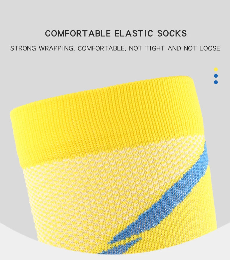 Men's Compression Crew Sports Socks with Nylon Blend