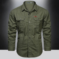 2024 Spring Cotton Cargo Shirt for Men Long Sleeve Multi-Pocket Shirts Outdoor Casual Colthing High Quality Militar Overshirt - Buy online at  Vibe In Cart.