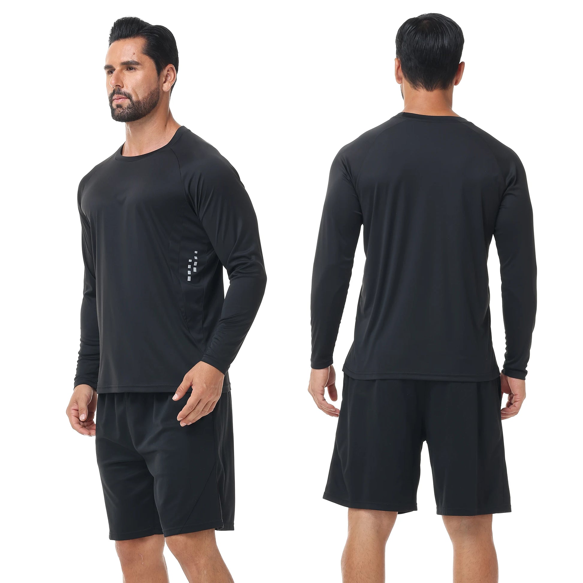 Men's UPF 50+ Long Sleeve Breathable Pullover Rash Guard T-Shirt