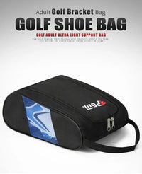 Portable Mini Nylon Golf Shoe Bag with Ball Holder