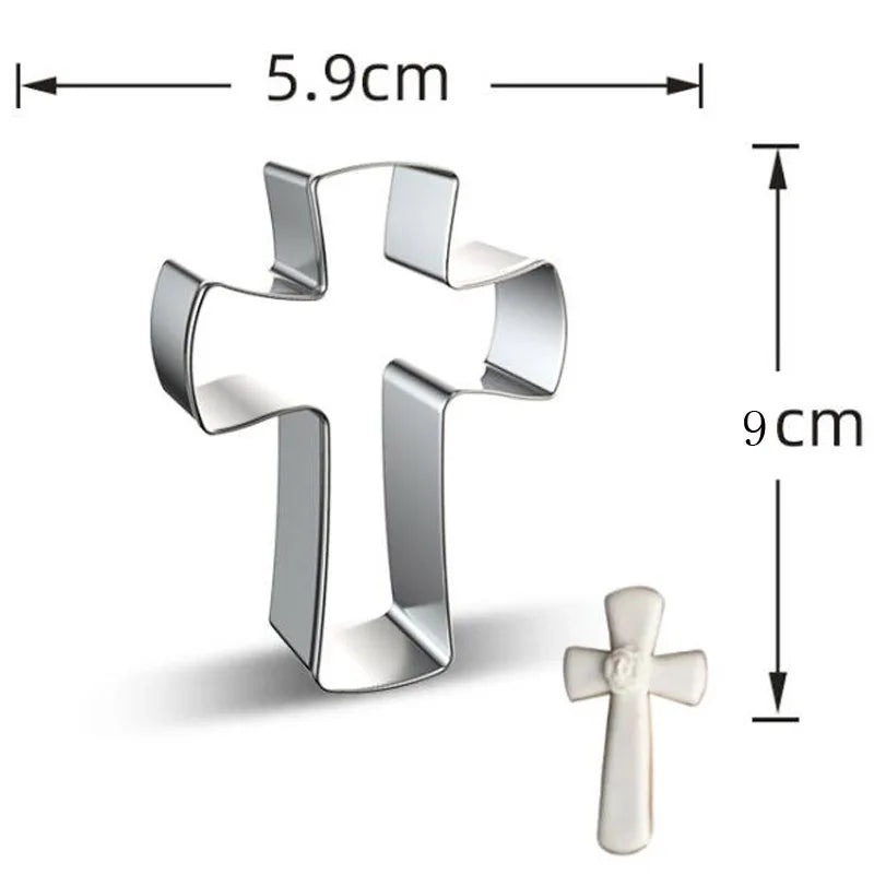 1pcs patisserie reposteria Easter cross Metal Cookie Cutter Fondant Cake Decor Tools Biscuit Mould Pastry Shop Bakeware - Buy online at  Vibe In Cart.