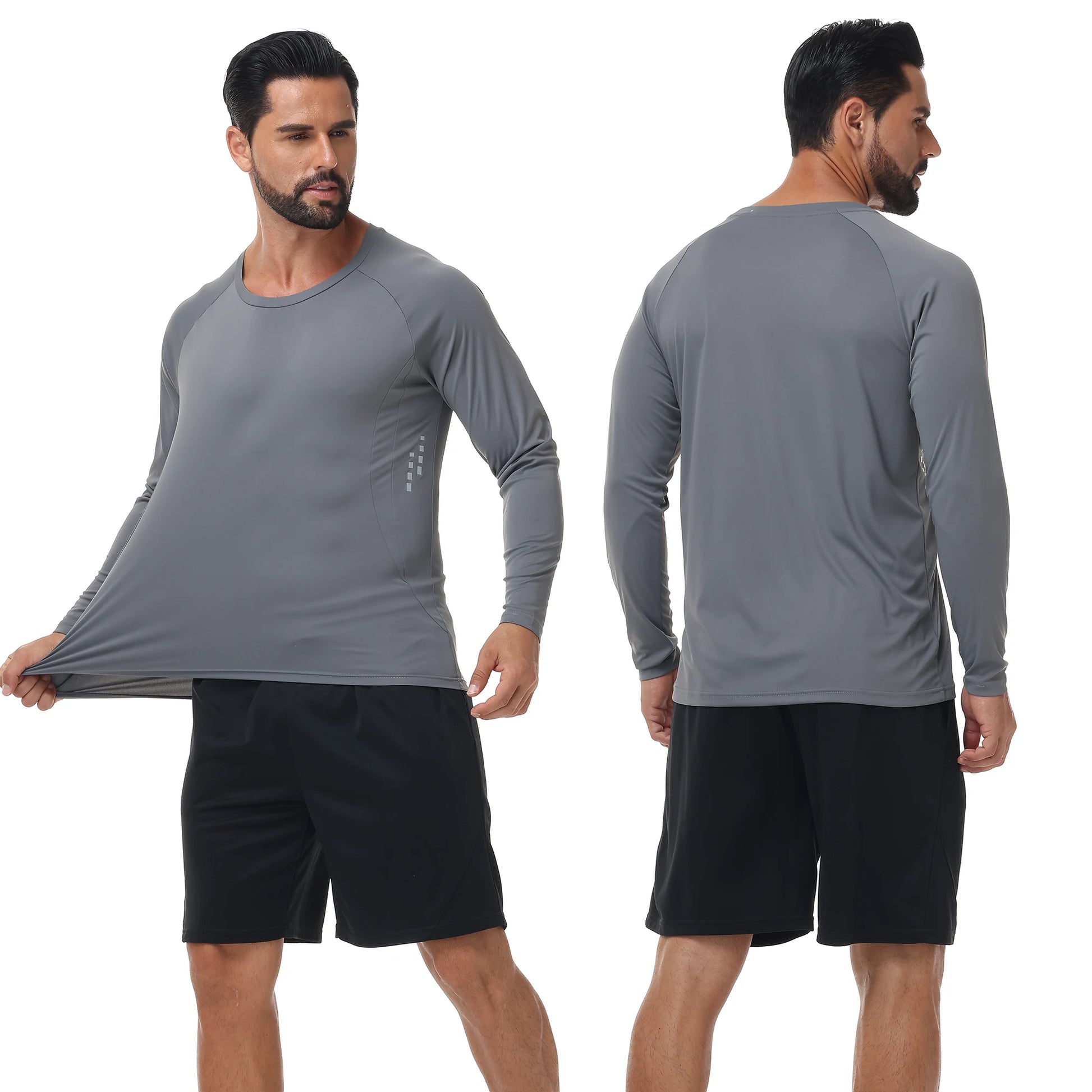 Men UPF 50+ Long Sleeve T-Shirt, Rash Guard Breathable Tops, Pullover Shirt for Sport Fishing Hiking Workout Outdoor Beach - Buy online at  Vibe In Cart.