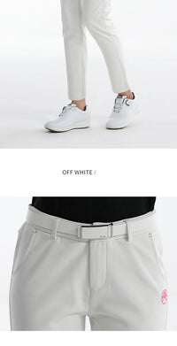 Women's Winter Fleece Golf Pants Thicken Windproof Slim Full Length