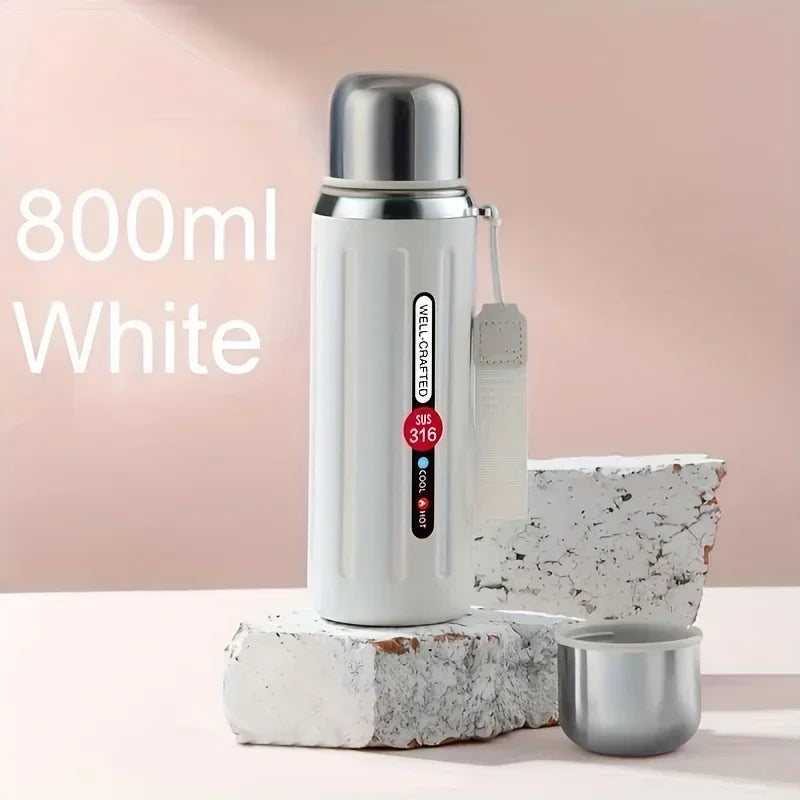 New 800ml Vacuum Flask Insulated Water Bottles Travel Thermal Cups For Hot And Cold Beverage Summer Winter Drinkware Gifts - Buy online at  Vibe In Cart.