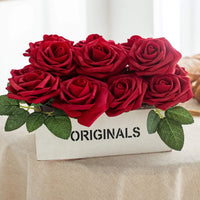 10~100pcs Rose Artificial Flowers Foam Fake Roses Wedding Bouquets Centerpieces Mothers Day Valentines Gifts Party Decoration - Buy online at  Vibe In Cart.