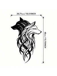 "Twin Wolf Shadows"Metal Wall Sculpture Set|Black&White Wolf Head,Wrought Iron,Halloween&Christmas Gift,Living Room/Office Decor - Buy online at  Vibe In Cart.