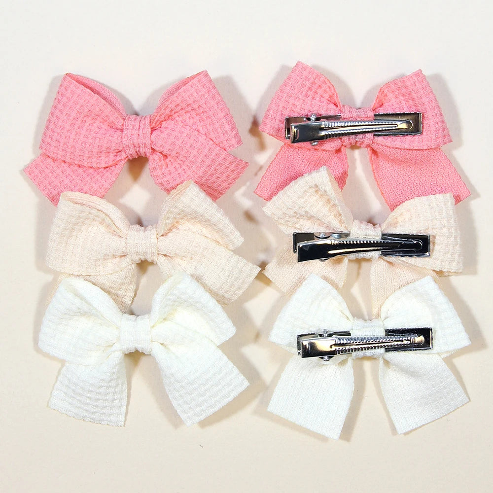 6/10Pcs/Set 2025 Fashion New Cute Ribbon Bowknot Hair Clips for Kids Handmade Baby Girls Hair Accessories - Buy online at  Vibe In Cart.