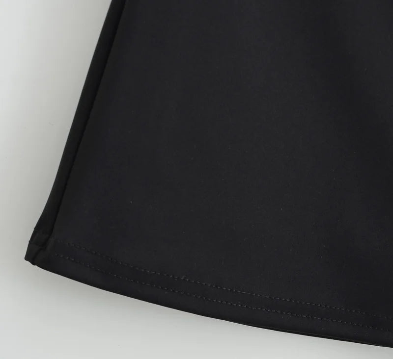 Women Low Rise Mini Skirt With Take The Short Cut Detail Slim Fit Mini Skort