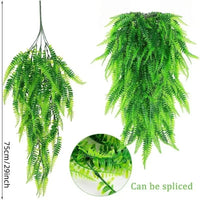 Artificial Fern Grass Persian Leaves Hanging Vines Simulation Greenery Home Decor Lifelike Indoor Plants Wall Room Decoration - Buy online at  Vibe In Cart.