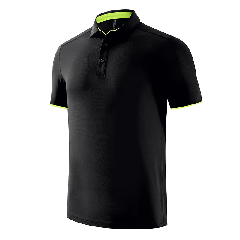 Quick Dry Men's Sports Polo Shirt Golf wear Summer Gym Fitness Training Clothing Comfortable Breathable Shirts - Buy online at  Vibe In Cart.