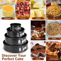 Round Cake Mould Removable Bottom Leakproof Round Cake Pan Bakeware Non-Stick Metal Bake Mould Kitchen Accessories Baking Tools - Buy online at  Vibe In Cart.