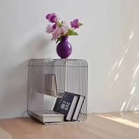 Modern Scandinavian Metal Coffee Table Living Room Furniture Sleek  Side Table Minimalist Storage for Magazines and Books - Buy online at  Vibe In Cart.